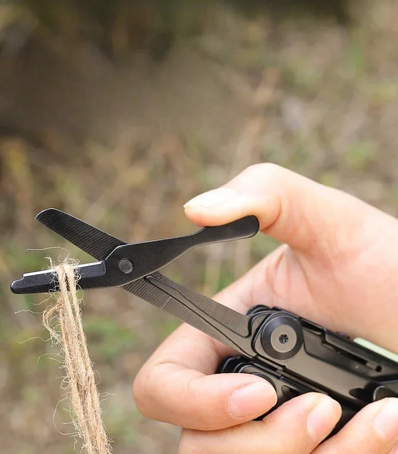 BHBT Multifunctional Combination  Folding Knife Pliers Multi Tools EDC Multitools Outdoor Camping Survival Tools With Clip