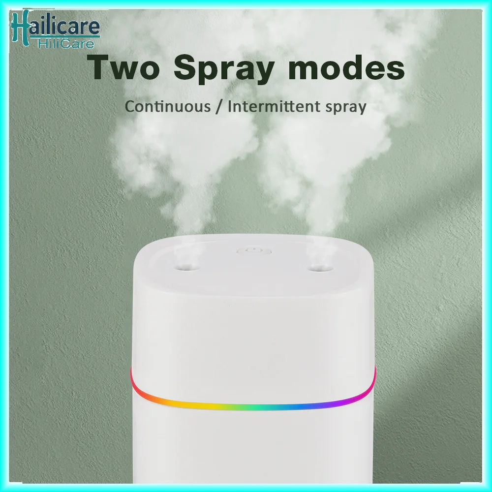 Air Humidifier Cool Mist Aroma Diffuser Portable 600ml Electric Air Humidifier Diffuser USB Humidificador For Home Office