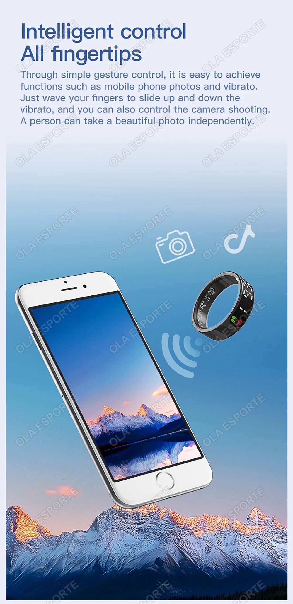 SR08 Smart Ring with Charging Box for Men Women LED Display Screen Gesture Control Health Monitor 5ATM Waterproof Sports Rings