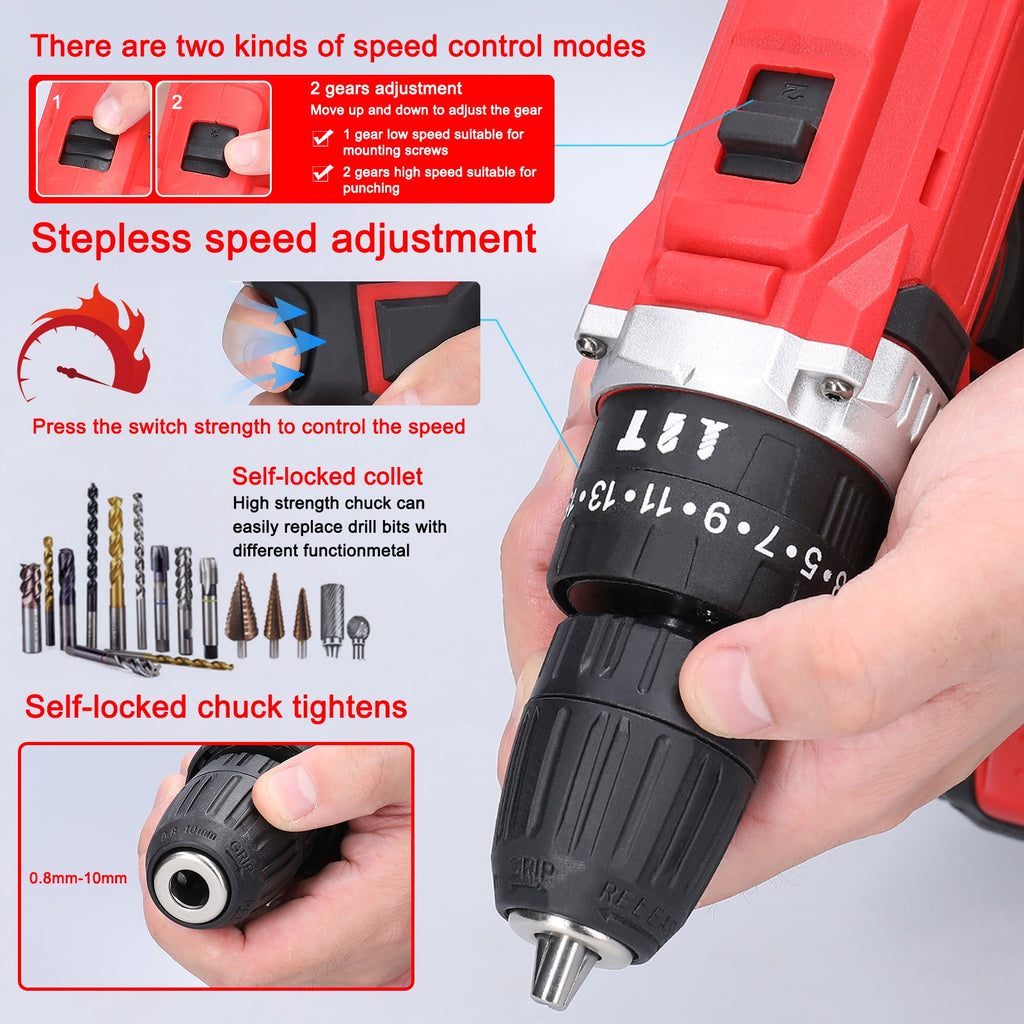 21V Electric Drill Brushless Motor