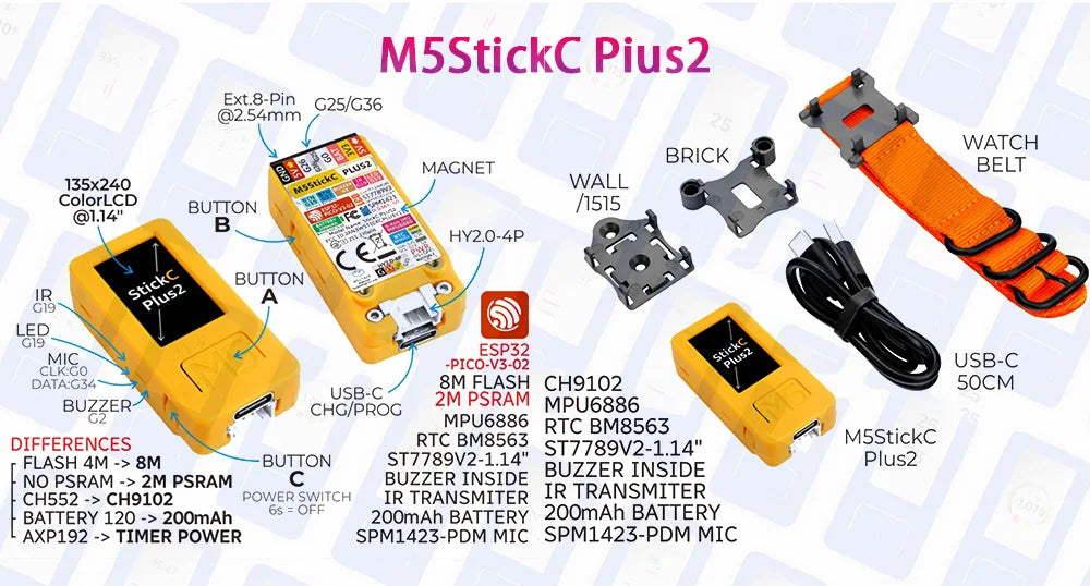 M5Stack ATOM Echo programmable AI smart speaker with built-in ESP32 Bluetooth WiFi Internet of Things Development Kit