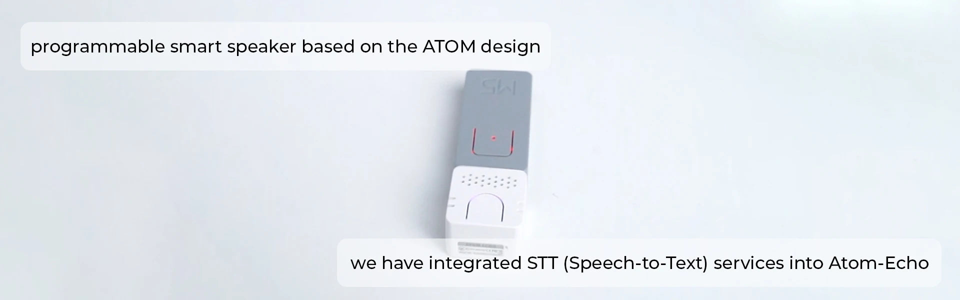M5Stack Official ATOM Echo Programmable AI Smart Speaker with Built-in ESP32 Bluetooth WiFi Internet of Things Development Kit