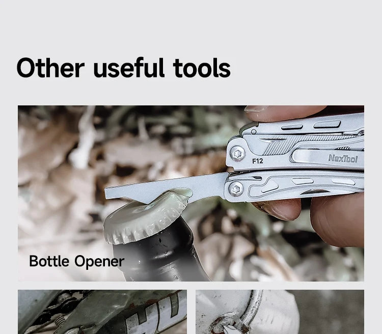 NexTool Keychain Mini Flagship F12 Folding Multi Tool 13 In 1 Screwdriver Pliers File Ruler Bottle Opener Scissors EDC Hand Tool