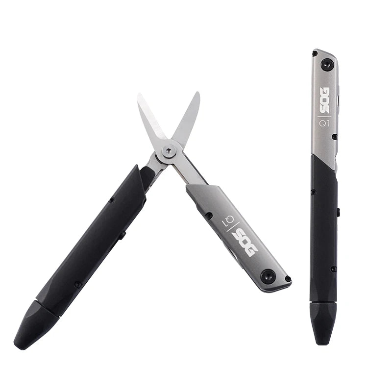 SOG 4 in 1 BATON Q1 Multi-Tool Folding Scissors EDC Tactical Pen Multifunctional Portable Tools Pocket Screwdriver Bottle Opener