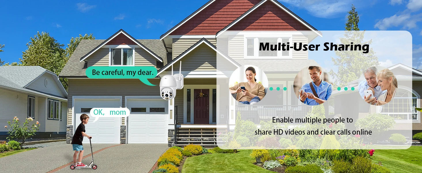 V380 Pro Security Camera 4K 8MP Ultra HD WIFI PTZ Dual Light Surveillance Camera Outdoor Wireless WIFI Smart Net Camera V380PRO