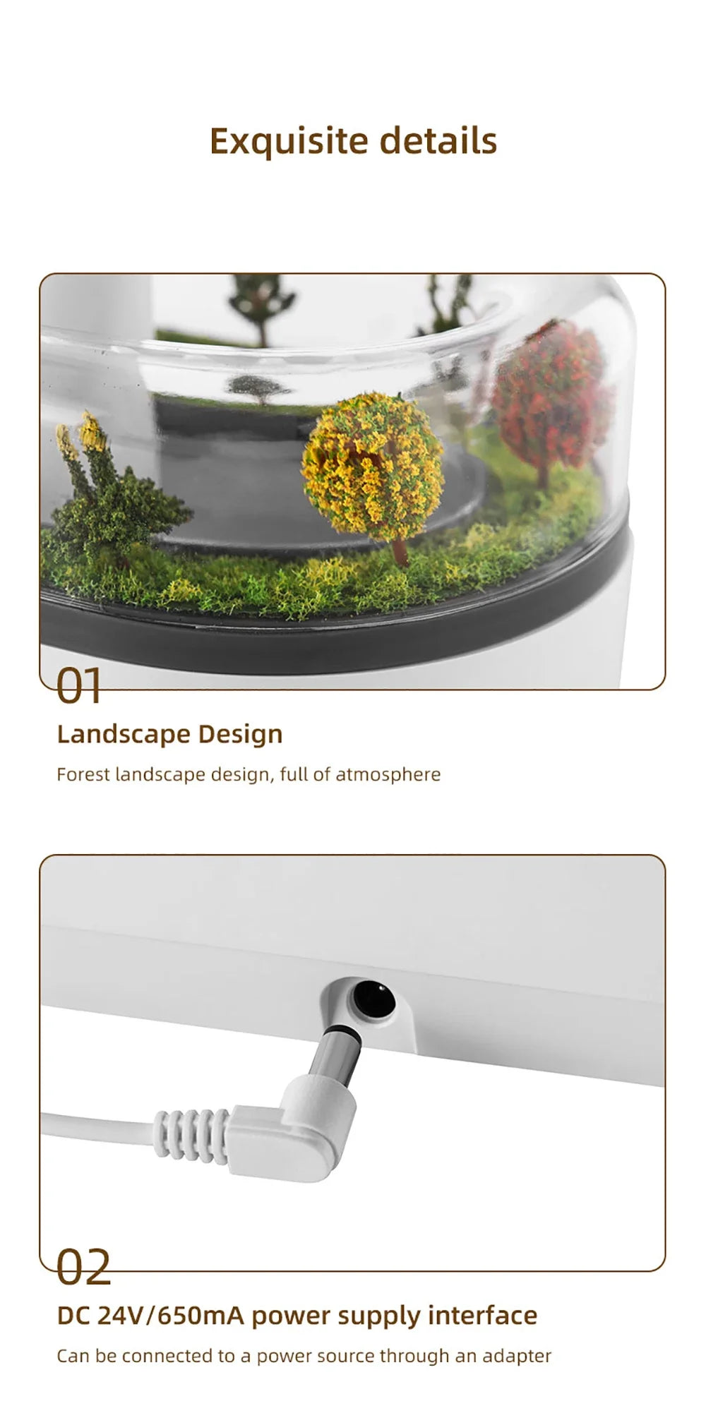 Aromatherapy humidifier raindrop air humidifier color light white noise essential oil diffuser household ultrasonic aromatherapy