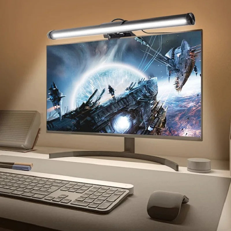 30CM RGB Screen Hanging Light Bar for Computer Laptop Gaming Work Stepless Dimming Eye Protection