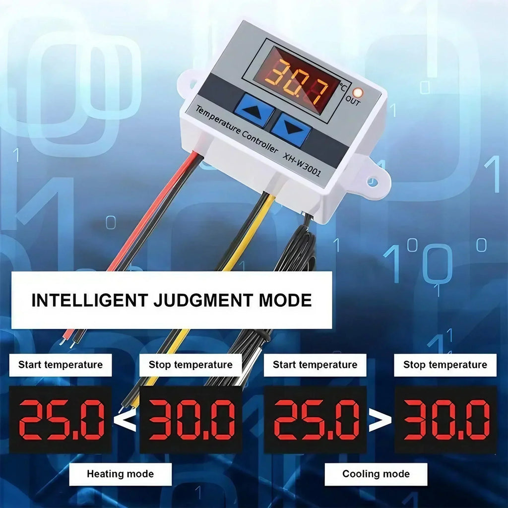 STONEGO W3001 Digital Thermostat - Microcomputer Temperature Control Switch, Thermoregulator for Precise Temperature Management