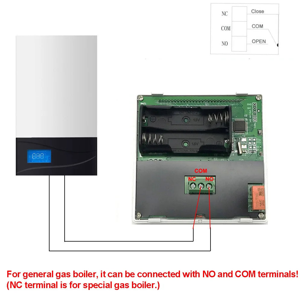 Digital Smart Thermostat Programmable Gas Boiler Heating Temperature Regulator Temperature Controller Sensor