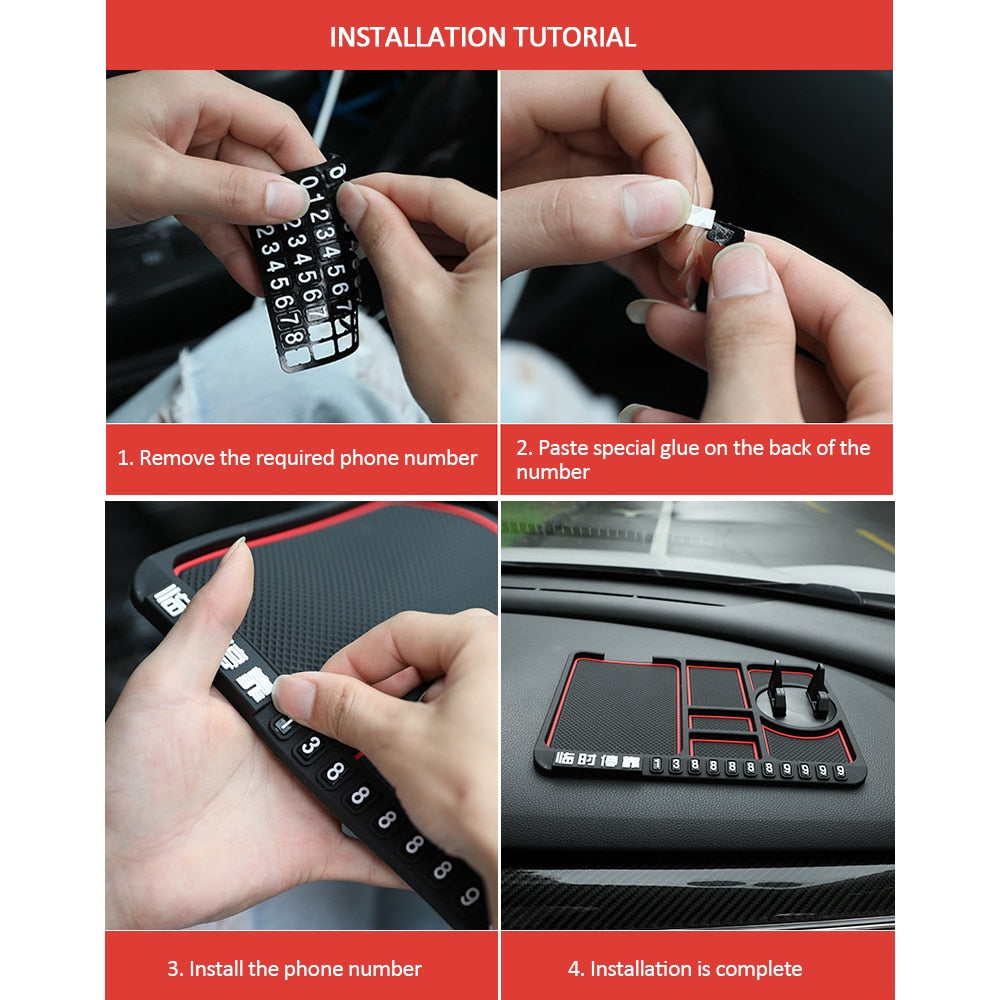Universal Auto Phone Holder Car Mat