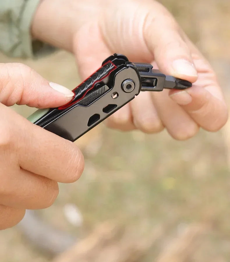 BHBT Multifunctional Combination  Folding Knife Pliers Multi Tools EDC Multitools Outdoor Camping Survival Tools With Clip