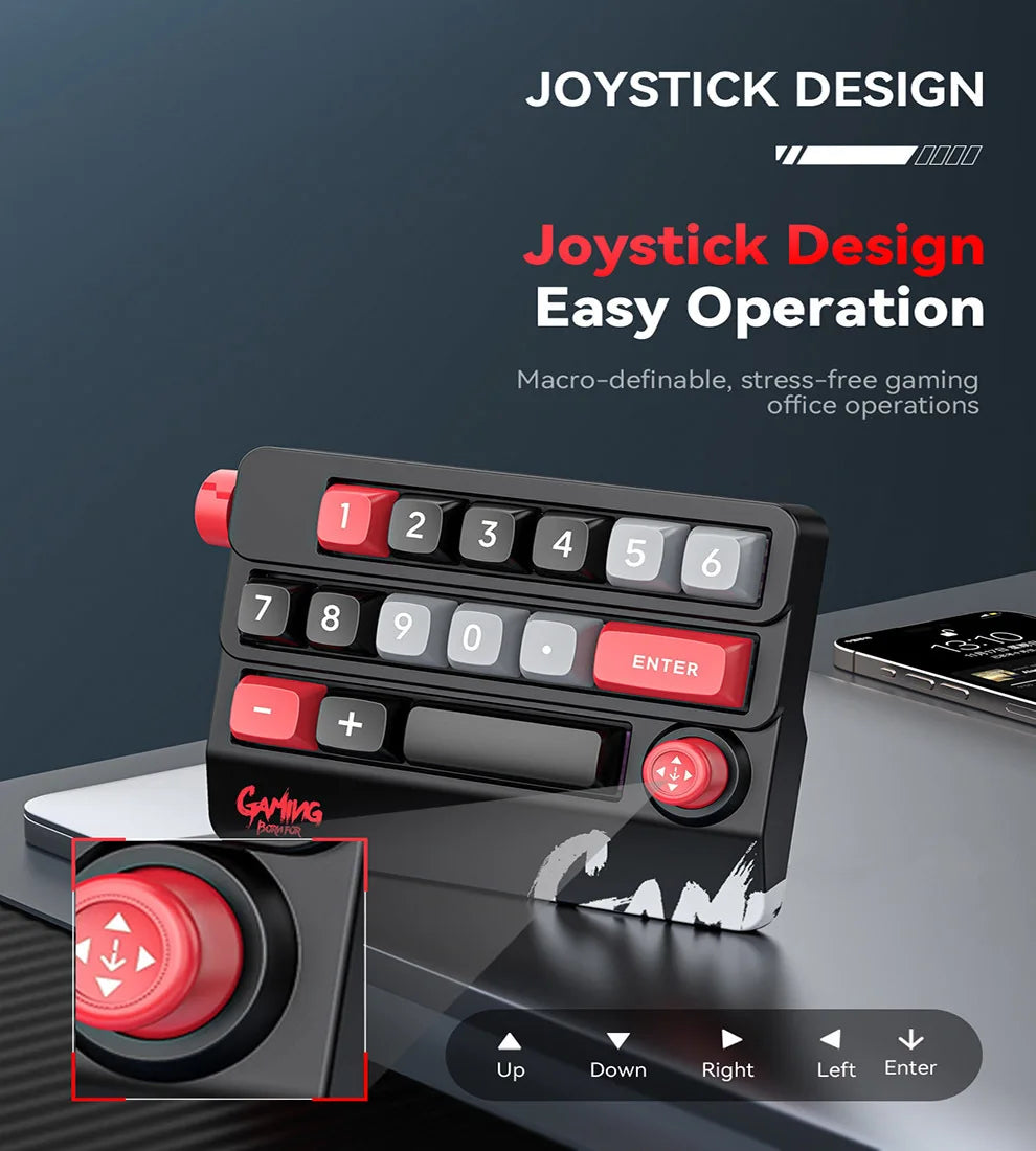 Rocker Knob Programming Macro Custom Keyboard RGB Backlight Wired Programmable Gaming Keyboard Full Hot Swappable Key