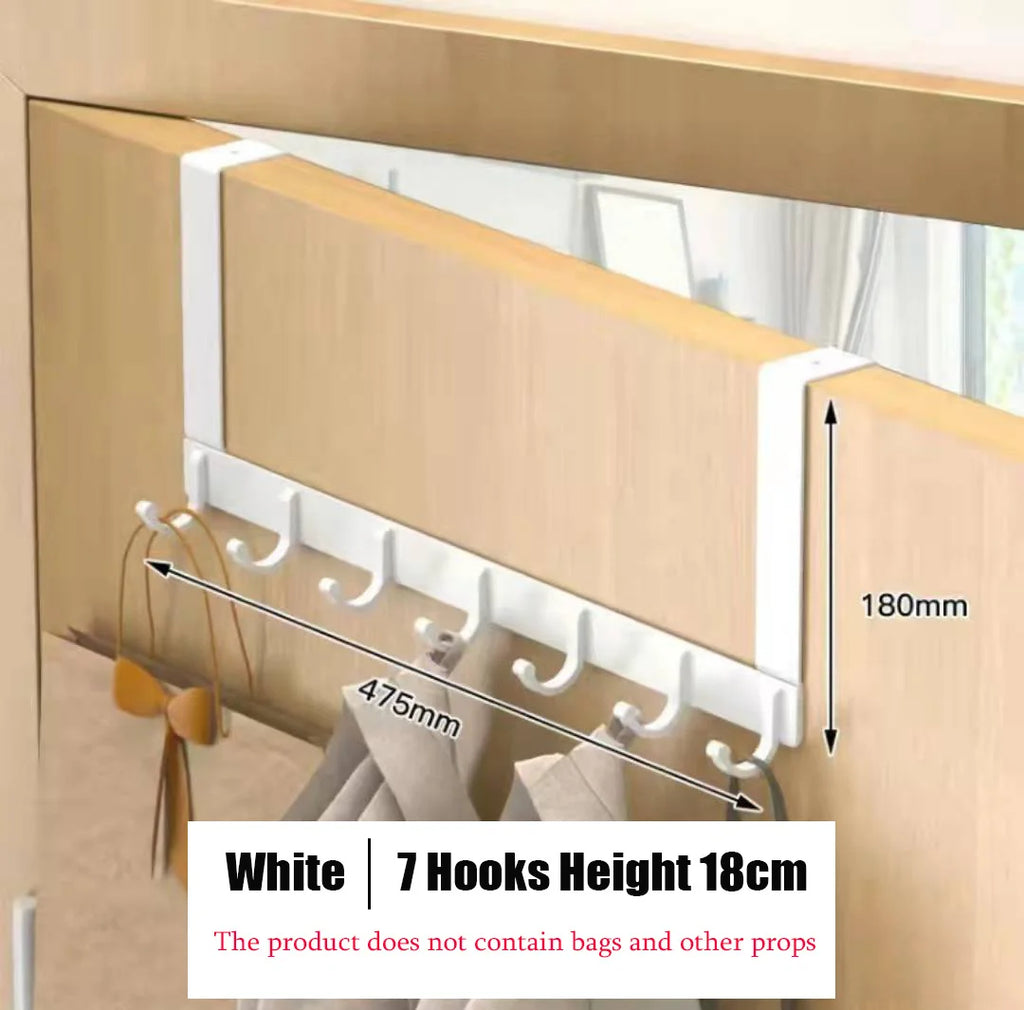 Hooks Over The Door Home Bathroom Organizer Rack Clothes Coat Hat Towel Hanger New Bathroom Kitchen Accessories Holder Door Hang