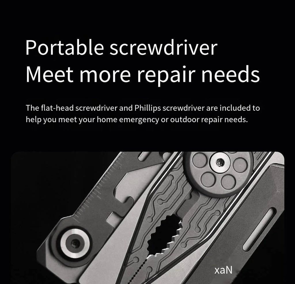 Nextool Mini 14 in 1 EDC Multifunction Tool Outdoor Portable Screwdriver Wrench Pliers Knife Field Carry Around Send Storage Bag