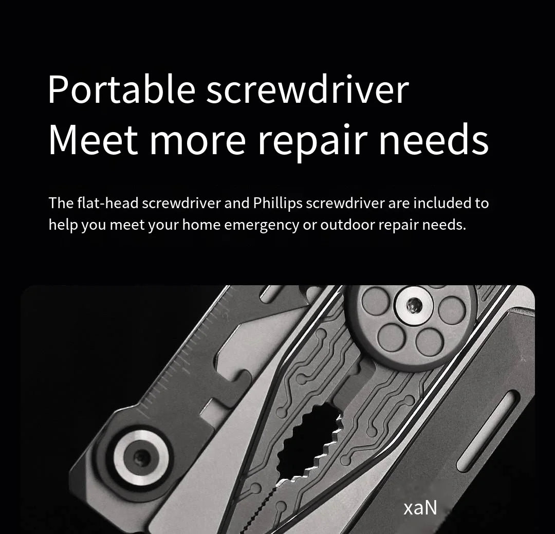 Nextool Mini 14 in 1 EDC Multifunction Tool Outdoor Portable Screwdriver Wrench Pliers Knife Field Carry Around Send Storage Bag