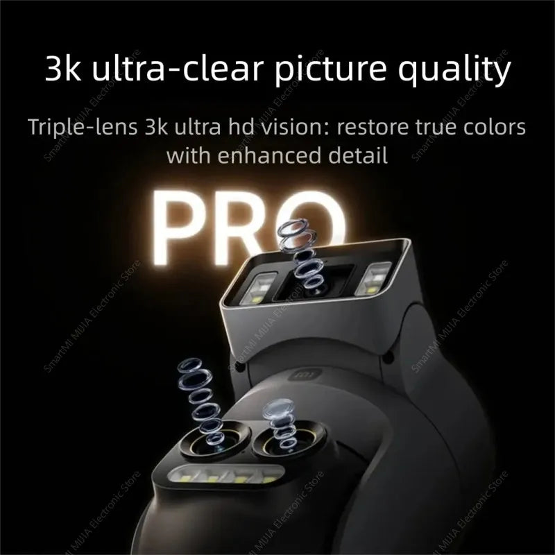XIAOMI New Smart Outdoor Camera 4 Pro Triple Camera Zoom Edition，360° 5MP 3K，9x Hybrid Zoom，IP66，Chinese Version With Adapter