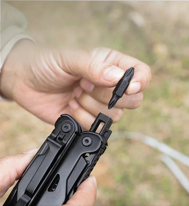 BHBT Multifunctional Combination  Folding Knife Pliers Multi Tools EDC Multitools Outdoor Camping Survival Tools With Clip