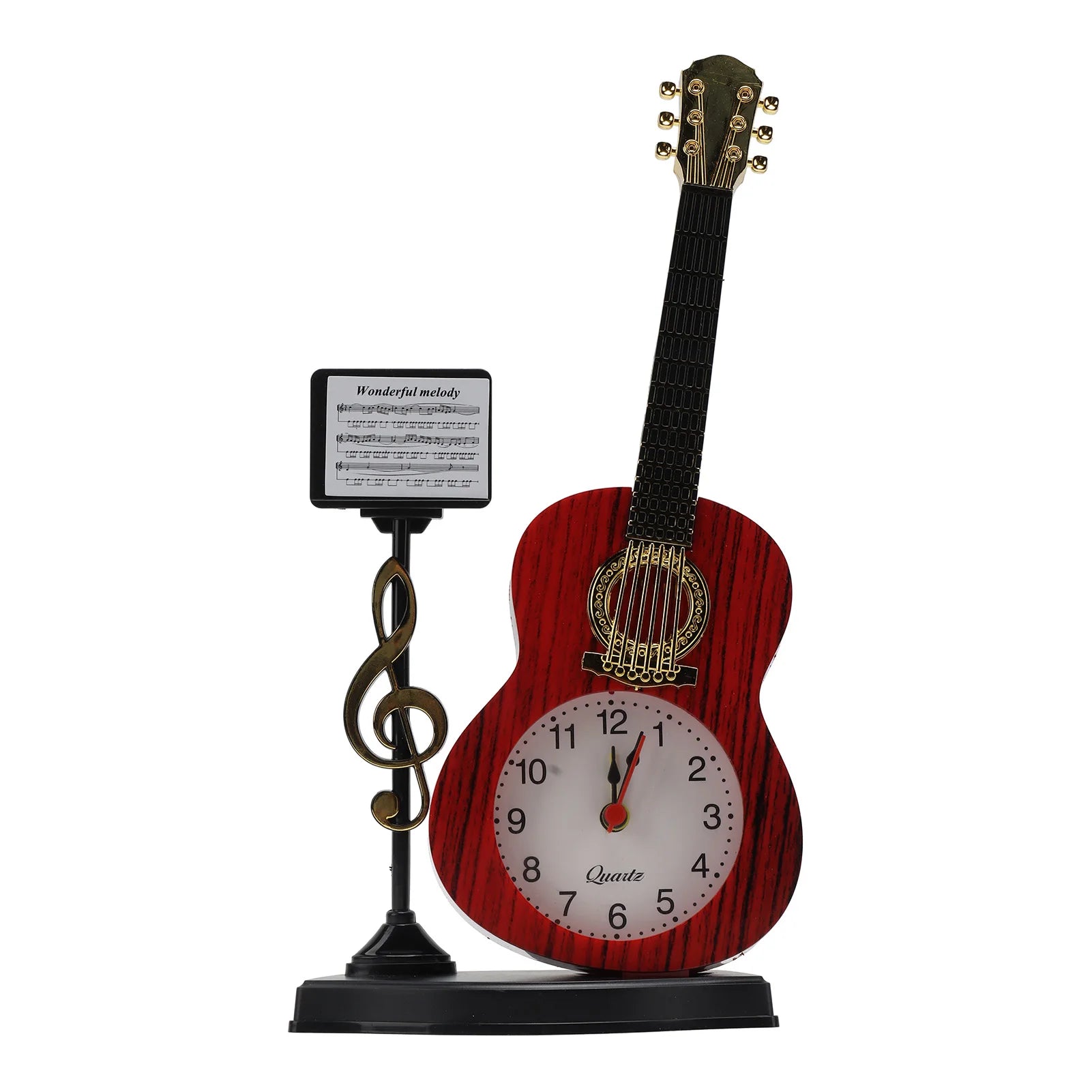 Violin Alarm Clock Unique Appearance Innovative Alarm Clock for Home Living Room Desktop Decoration Christmas Gifts