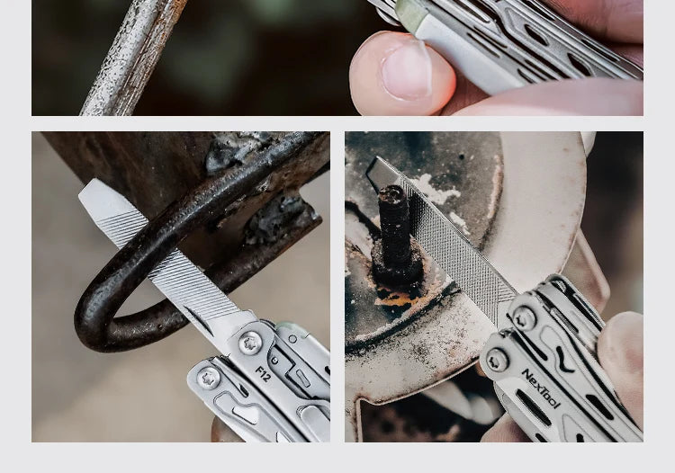 NexTool Keychain Mini Flagship F12 Folding Multi Tool 13 In 1 Screwdriver Pliers File Ruler Bottle Opener Scissors EDC Hand Tool