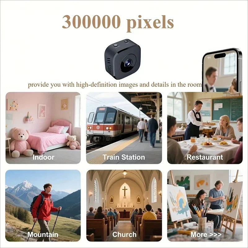 Hot Mini Security Camera Pro 4K FullHD WiFi Surveillance With 2Way Audio Motion Detection Infrared Night Vision Security Cam