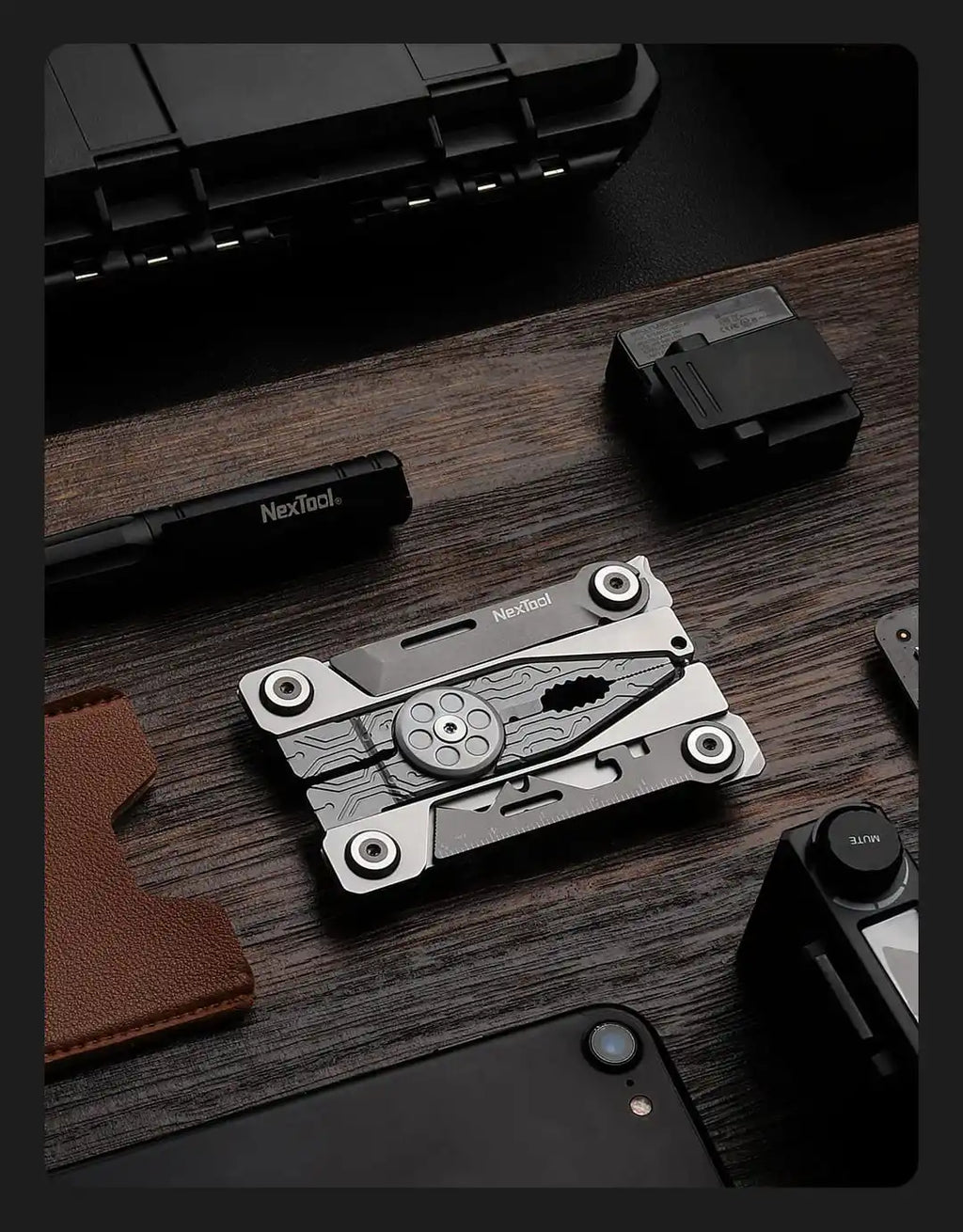 Nextool Mini 14 in 1 EDC Multifunction Tool Outdoor Portable Screwdriver Wrench Pliers Knife Field Carry Around Send Storage Bag