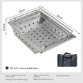 CAMPINGMOON UG-1 Unit IGT Carbon Grill Camping Table Expansion Windproof BBQ Double-Layer Insulated Firewood Stove