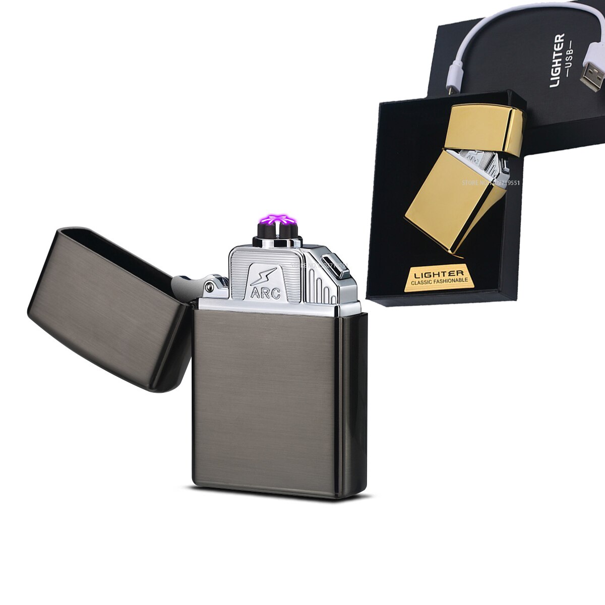 Windproof Six Arc Electric Lighter