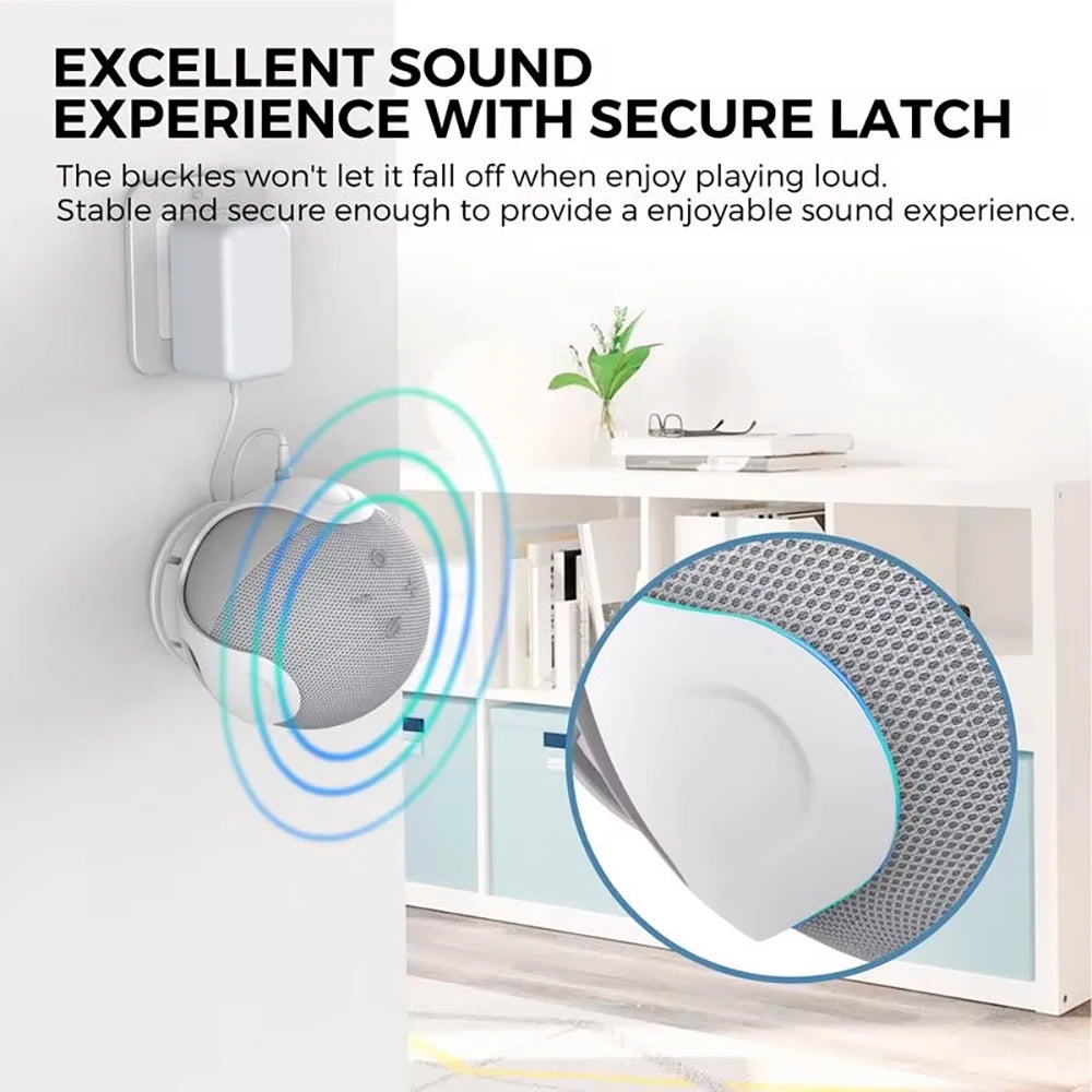 Wall Mount Holder For AmazonEcho Dot 5/4 Smart Speaker Case Holder For Space-Saving
