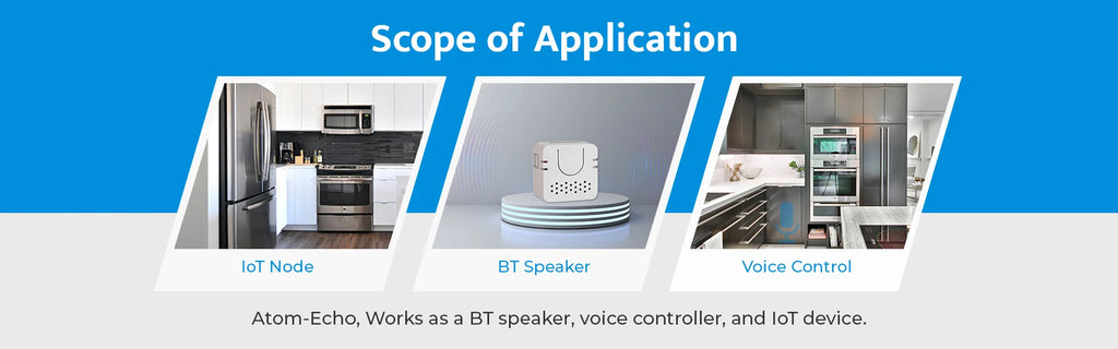 M5Stack ATOM Echo programmable Mini Smart Speaker ESP32 Voice Control Module with BLE/Wi-Fi for IoT Prototyping & DIY Projects