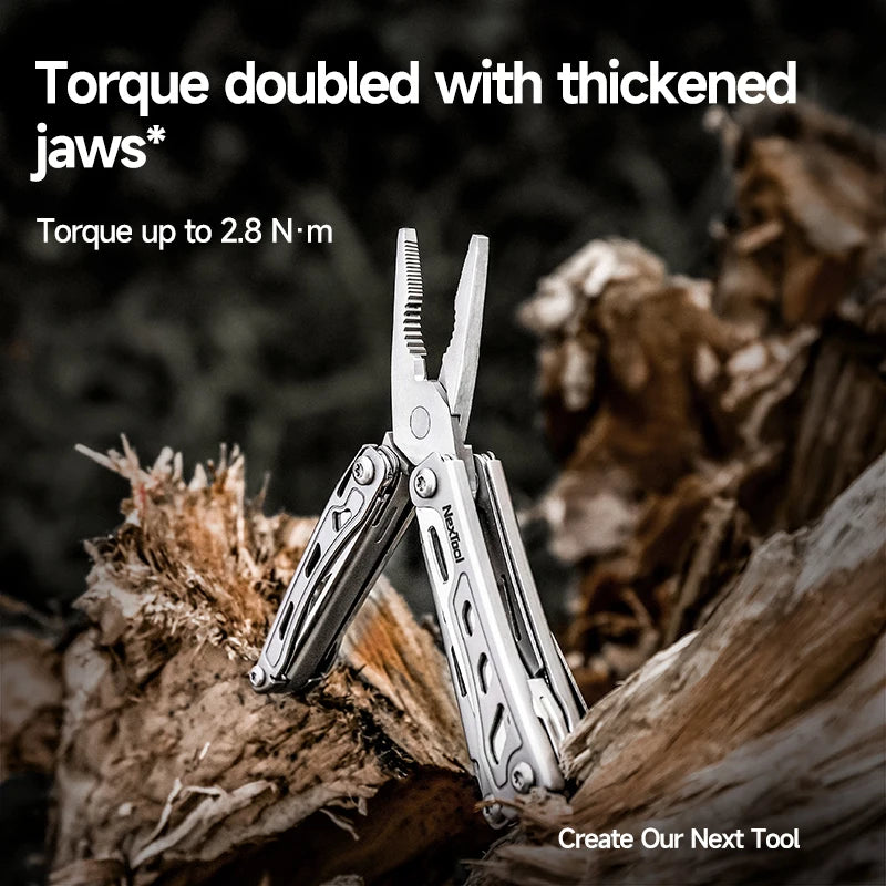 NexTool Keychain Mini Flagship F12 Folding Multi Tool 13 In 1 Screwdriver Pliers File Ruler Bottle Opener Scissors EDC Hand Tool
