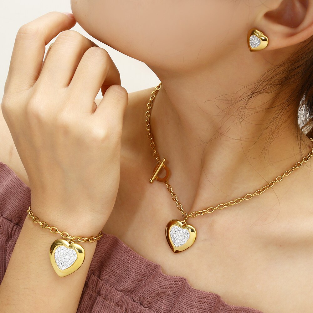 Stainless Steel Jewelry Woman Sets